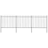 vidaXL aiapiire odaotsaga, terasest, 504 x 150 cm, must