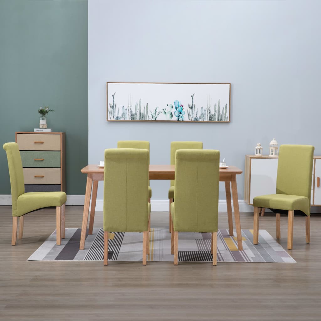 Dining Chairs Accent Upholstered Side Chair with Wood Frame Fabric vidaXL - Picture 37 of 48