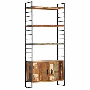 vidaXL 4 riiuliga raamaturiiul 80 x 30 x 180 cm, taastatud puit