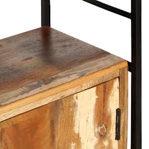 4patrová knihovna 80 x 30 x 180 cm masivní recyklované dřevo - obrázek 8