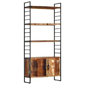 4patrová knihovna 80 x 30 x 180 cm masivní recyklované dřevo - obrázek 10