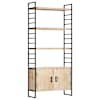 vidaXL 4 riiuliga raamaturiiul 80 x 30 x 180 cm toekas mangopuit