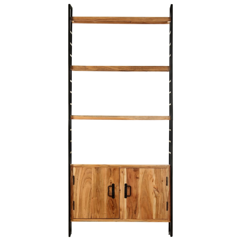 vidaXL Boekenkast met 4 schappen 80x30x180 cm ruw mangohout