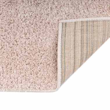 vidaXL Tapete de divisão shaggy 120x170 cm rosa velho[3/6]