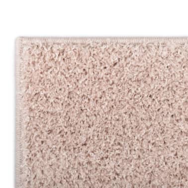 vidaXL Tapete de divisão shaggy 120x170 cm rosa velho[4/6]