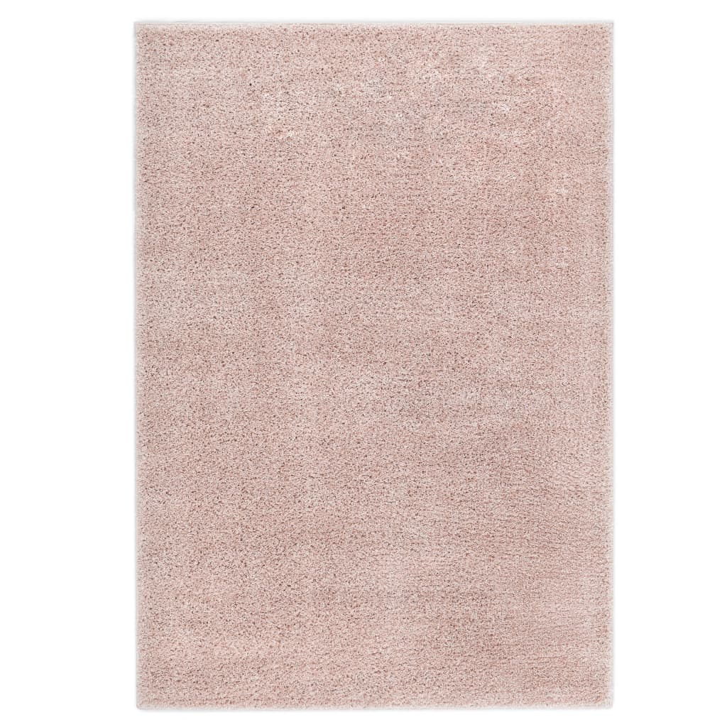 vidaXL Covor cu fir lung, roz învechit, 140 x 200 cm de la vidaxl imagine noua
