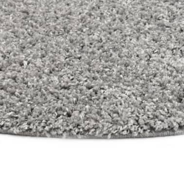 vidaXL Tapete de divisão shaggy 160 cm cinzento[4/4]