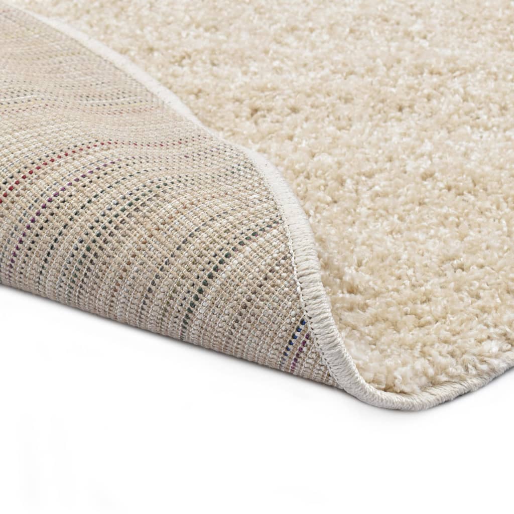 vidaXL Shaggy Area Rug 67 cm Beige