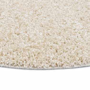 vidaXL Tapete de divisão shaggy 120 cm bege[3/4]