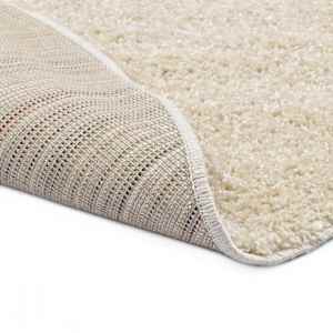 vidaXL Shaggy tipo kilimėlis, smėlio spalvos, 120 cm