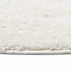 vidaXL Shaggy tipo kilimėlis, kreminės spalvos, 67cm