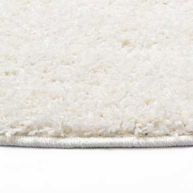 vidaXL Tapete de divisão shaggy 120 cm cor creme[2/4]