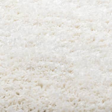 vidaXL Tapete de divisão shaggy 120 cm cor creme[4/4]