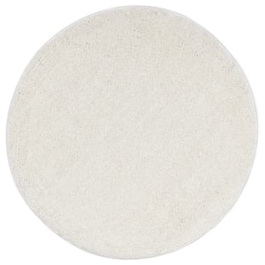 vidaXL Tapete de divisão shaggy 160 cm cor creme[1/4]