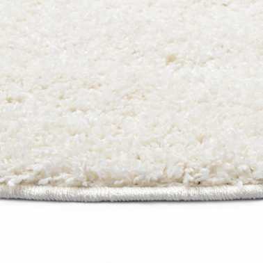 vidaXL Tapete de divisão shaggy 160 cm cor creme[2/4]