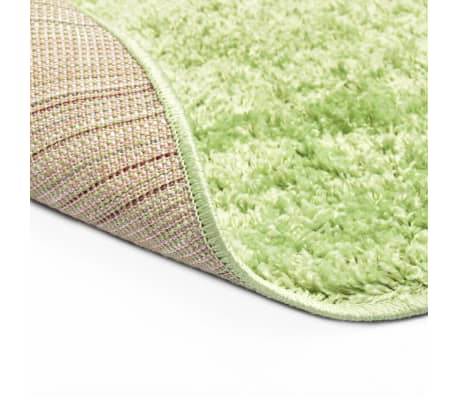 vidaXL Shaggy Area Rug 160 cm Green