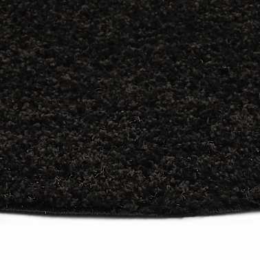 vidaXL Tapete de divisão shaggy 120 cm preto[2/4]