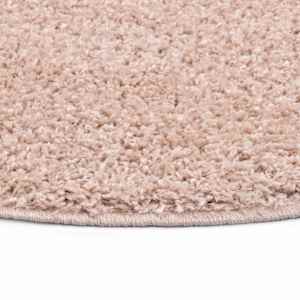 vidaXL Shaggy tipo kilimėlis, sendintos rožinės spalvos, 67 cm
