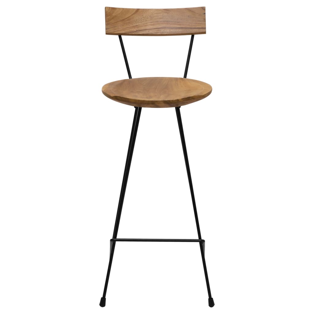 Thumbnail - vidaXL Barhocker 2 Stk. Massivholz Teak