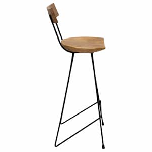 Barové stoličky 2 ks masivní teak - obrázek 5