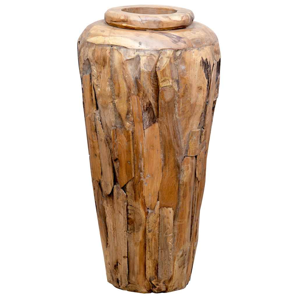 vidaXL Vază decorativă, 40 x 80 cm, lemn masiv de tec