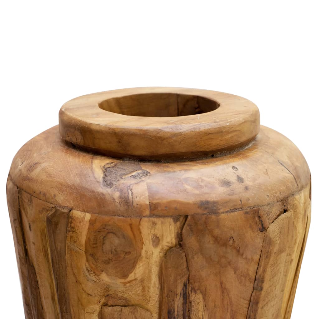 Vaso Decorativo 40×80 cm in Legno Massello di Teak