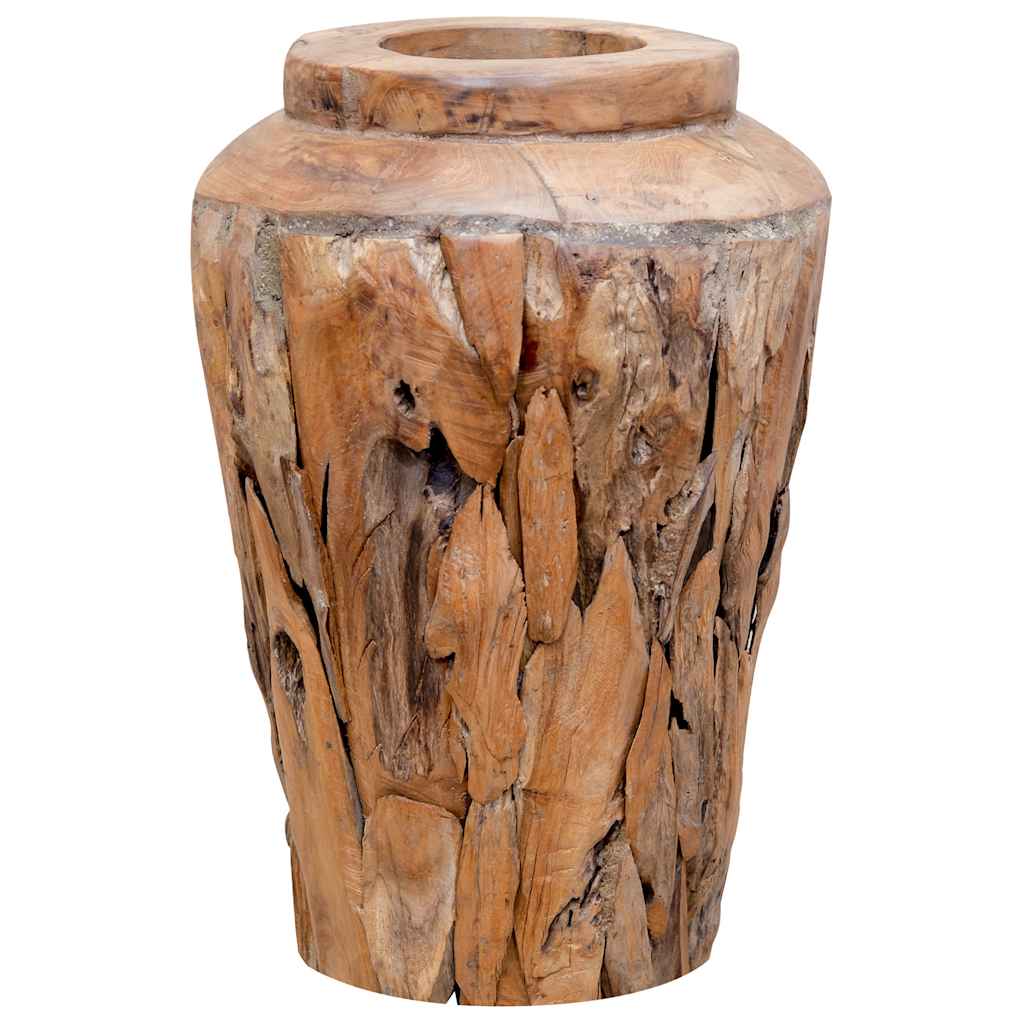Vase De Décoration 40 X 60 Cm Bois De Teck Solide VidaXL 15 width=274