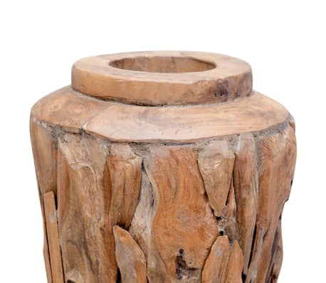 vidaXL Dekoratyvinė vaza, 40x60cm, tikmedžio medienos masyvas