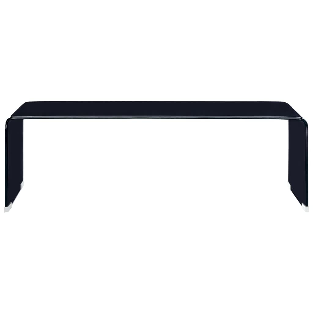 

vidaXL Salontafel 98x45x31 cm gehard glas zwart