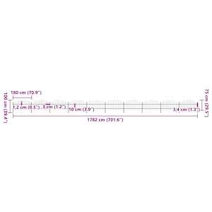 Zahradní plot s kopím nahoře ocelový 1781,5 x 100 cm černý - obrázek 5