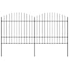 vidaXL aiapiire odaotsaga, terasest, 337 x 175 cm, must