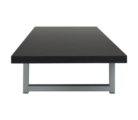 vidaXL Kopalniško pohištvo črne barve 160x40x16,3 cm