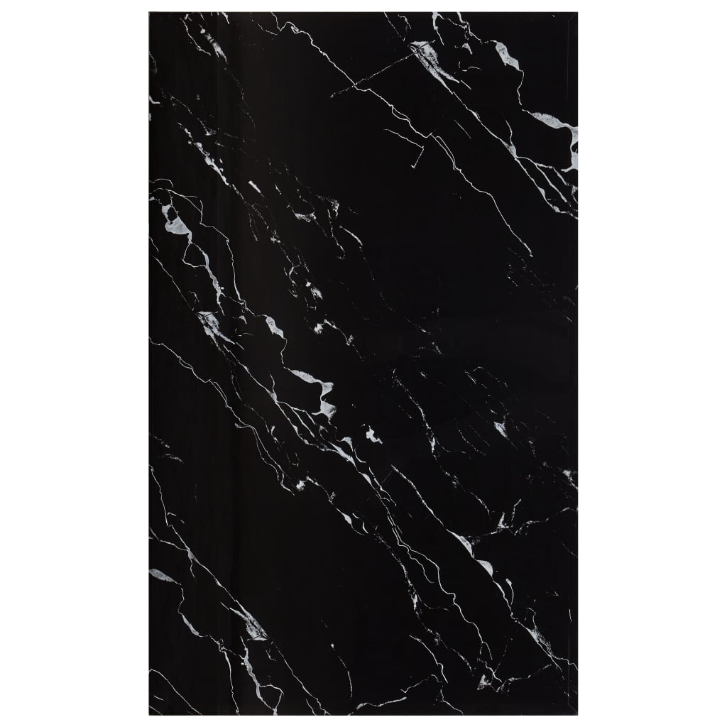 vidaXL Blat masă negru 100x62 cm sticlă textură marmură dreptunghiular vidaxl.ro