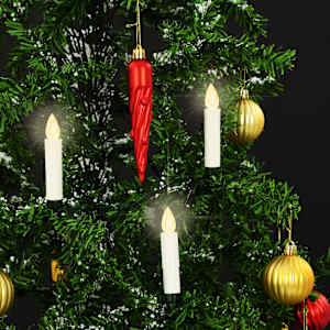 vidaXL Bežične LED svijeće s daljinskim upravljačem 20 kom tople bijele