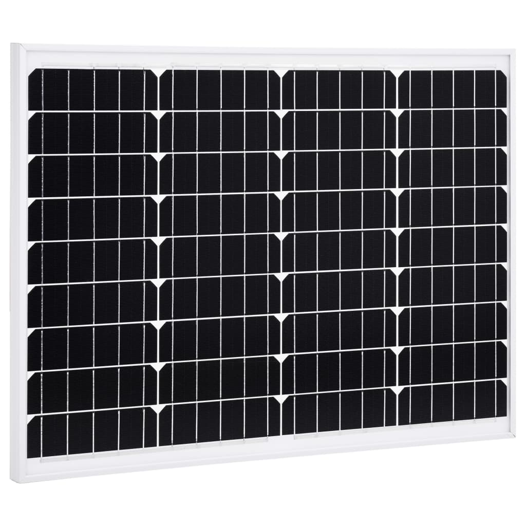 Petrashop  Solární panel 50 W hliník a bezpečnostní sklo