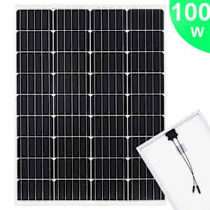 vidaXL Ηλιακό Πάνελ Μονοκρυσταλλικό 100 W Αλουμίνιο / Γυαλί Ασφαλείας
