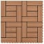  vidaXL 22 db (2 m2) barna WPC teraszburkoló lap 30 x 30 cm termék 2. képe