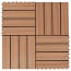  vidaXL 22 db (2 m2) tíkfa színű WPC teraszburkoló lap 30 x 30 cm termék 2. képe