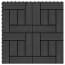  vidaXL 22 db (2 m2) fekete WPC teraszburkoló lap 30 x 30 cm termék 2. képe