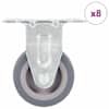 vidaXL fikseeritud rattad 8 tk, 50 mm