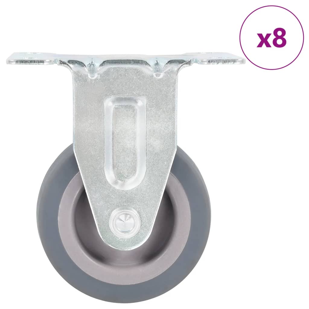 vidaXL Roți fixe, 8 buc., 50 mm
