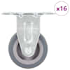 vidaXL 16 tk fikseeritud rattad 50 mm