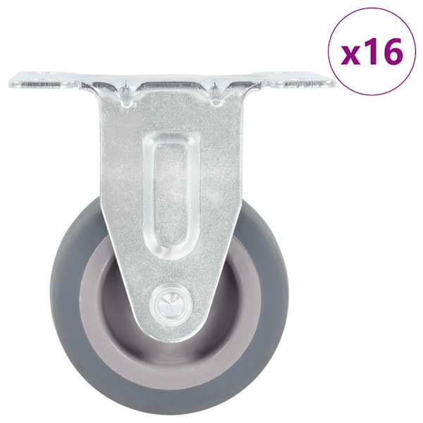 vidaXL 16 tk fikseeritud rattad 50 mm