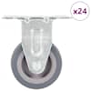 vidaXL 24 tk fikseeritud rattad 50 mm