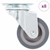vidaXL 8 tk p&ouml;&ouml;rlevad rattad 50 mm