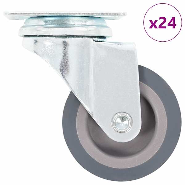 vidaXL 24 tk p&ouml;&ouml;rlevad rattad 50 mm