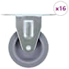 vidaXL fikseeritud rattad, 16 tk, 75 mm