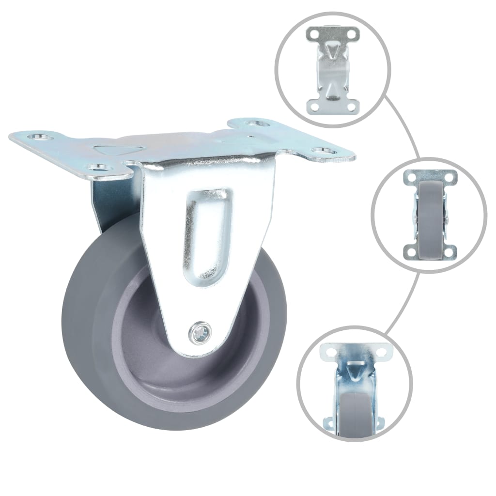 vidaXL 16 st Wielen vast 75 mm afbeelding