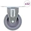 vidaXL 32 tk fikseeritud rattaid 75 mm