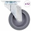 vidaXL 12 tk p&ouml;&ouml;rlevad rattad 75 mm